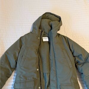 Old Navy Olive Hooded Parka